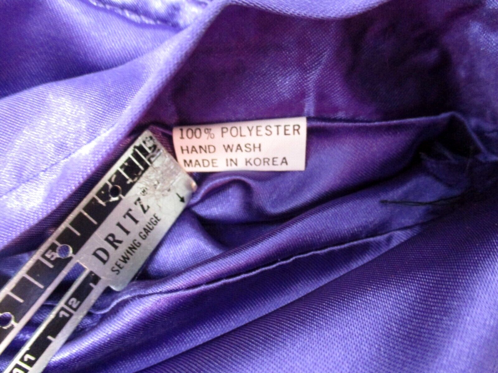 Vintage Purple Satin Jacket Womens Silver Floral Olympic Seoul one size 1980s