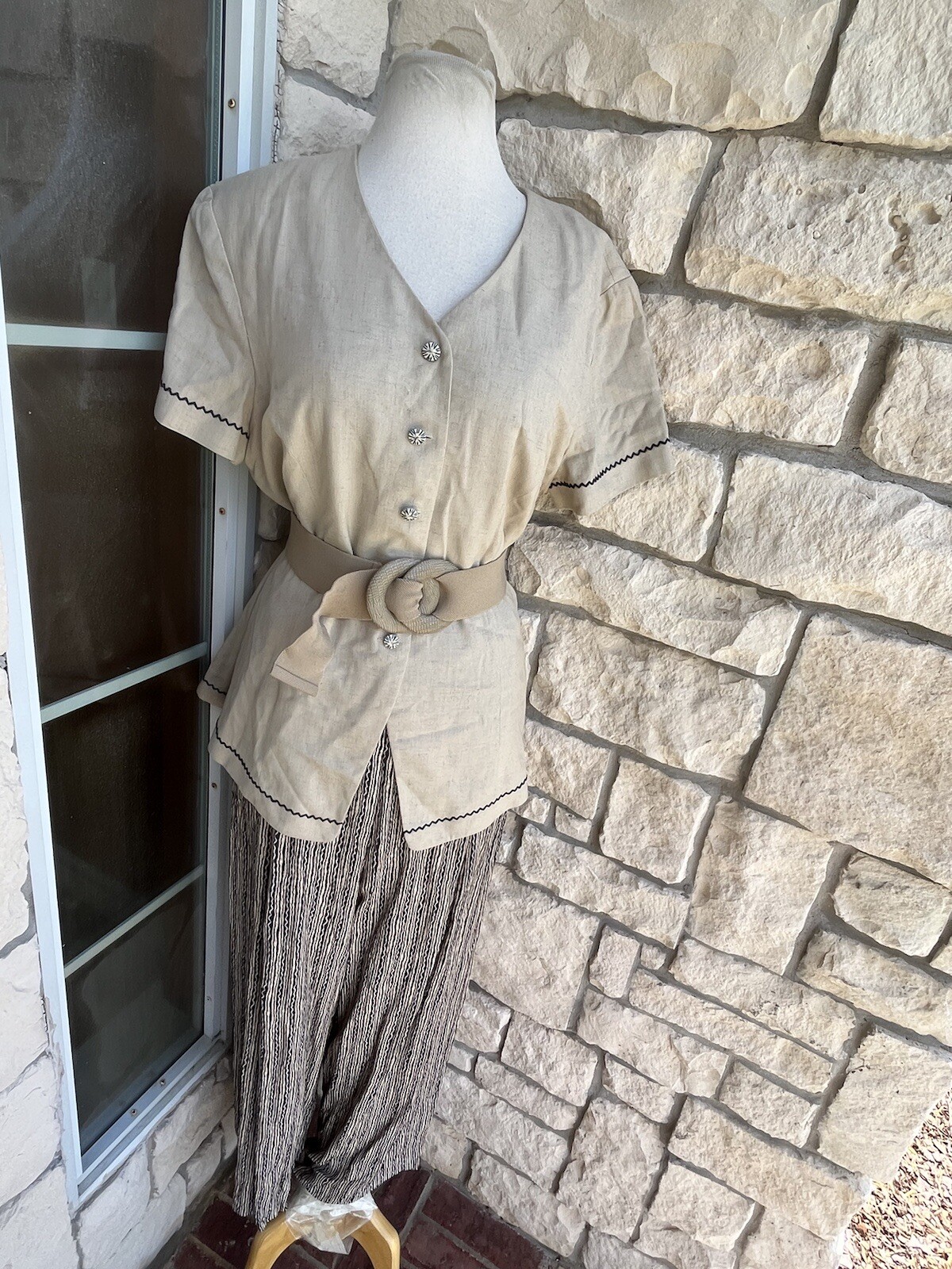 Vintage Ladies Size 6 /8YVES COSSETTE DEPECHE MODE Button-down Jumpsuit