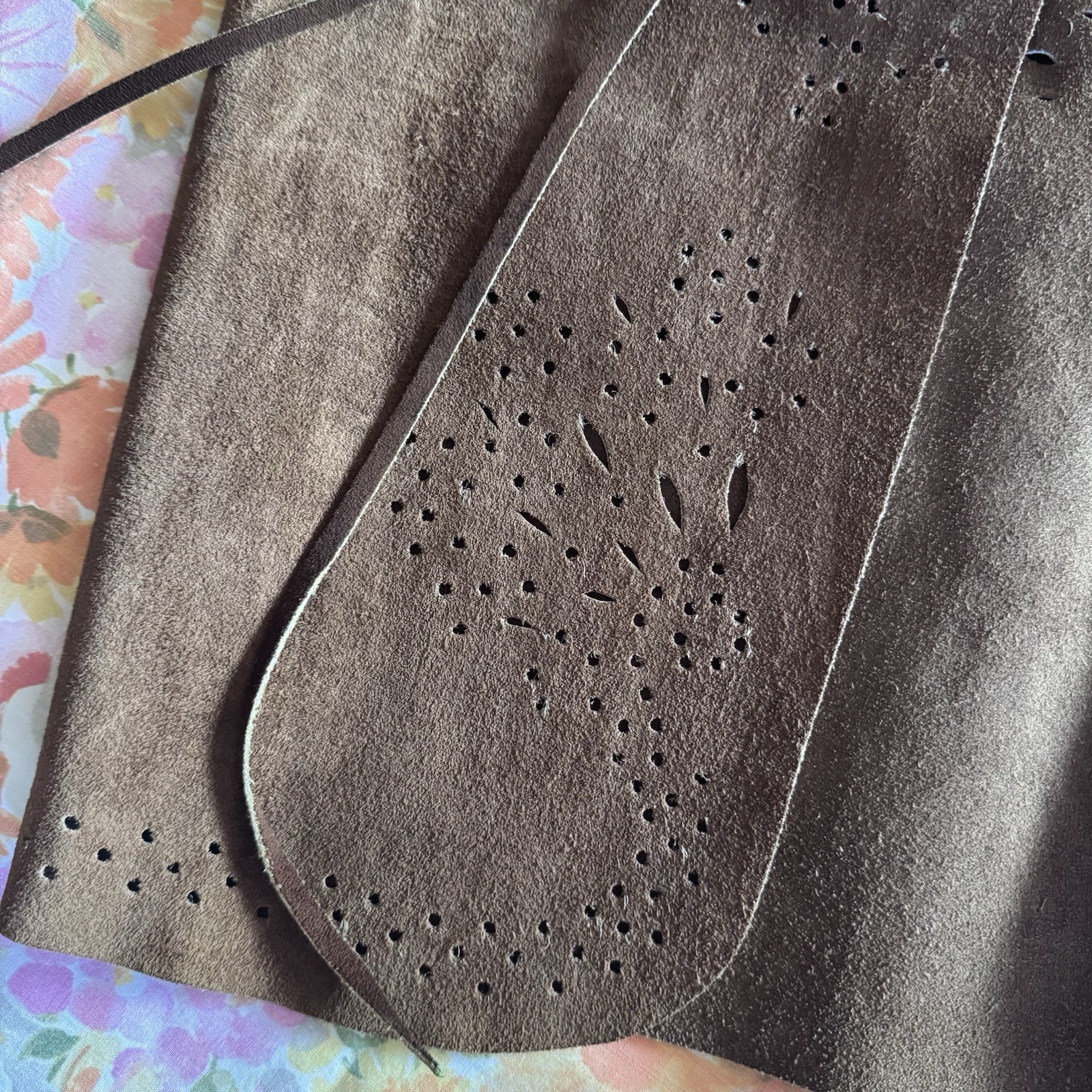 Vintage 1970s Leather Suede Hippie Vest – Made In Mexico