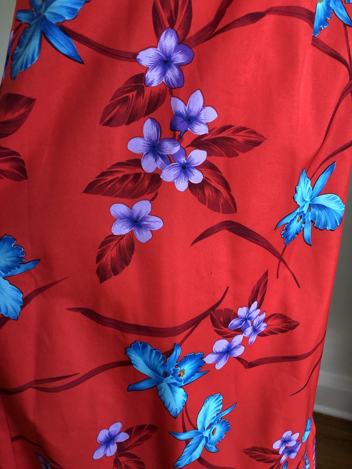 ADORABLE VTG ROYAL HAWAIIAN Made In Hawaii Red Floral Tropical Aloha Sundress 6