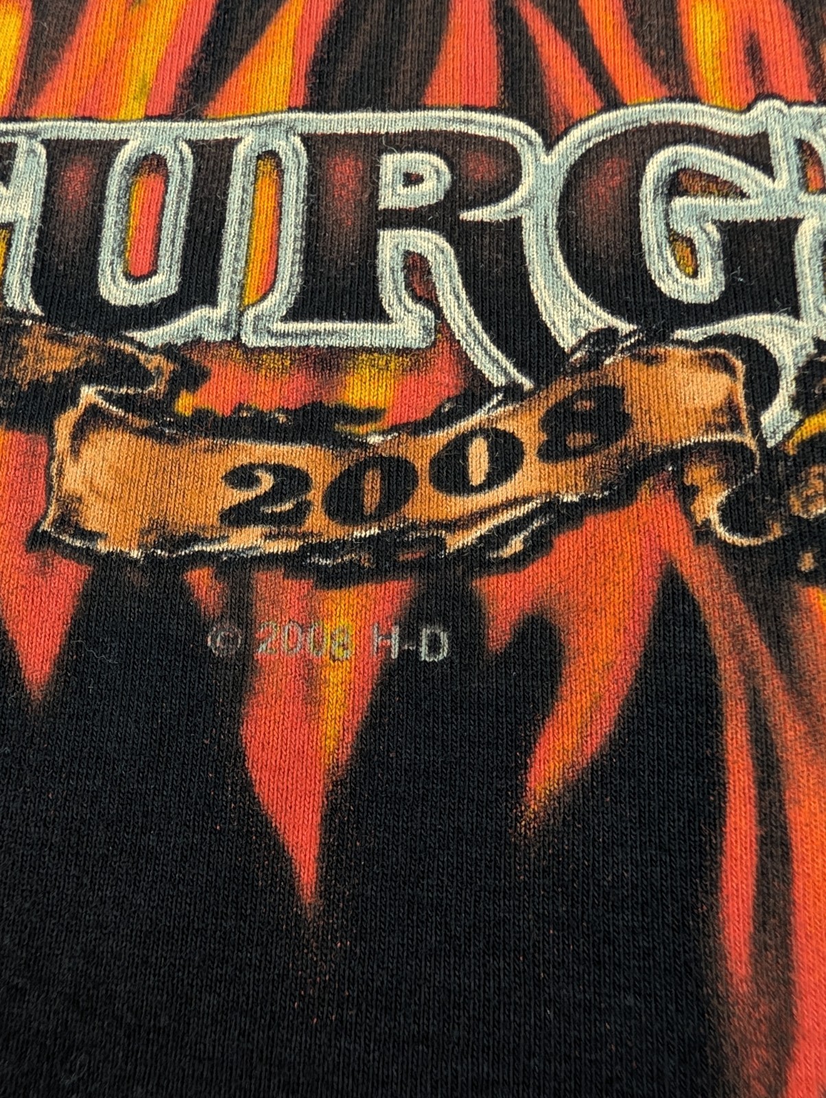 Womens 2008 Harley Davidson Sturgis Eagle Flame Tank Sleeveless Sz 3X Y2K Grunge