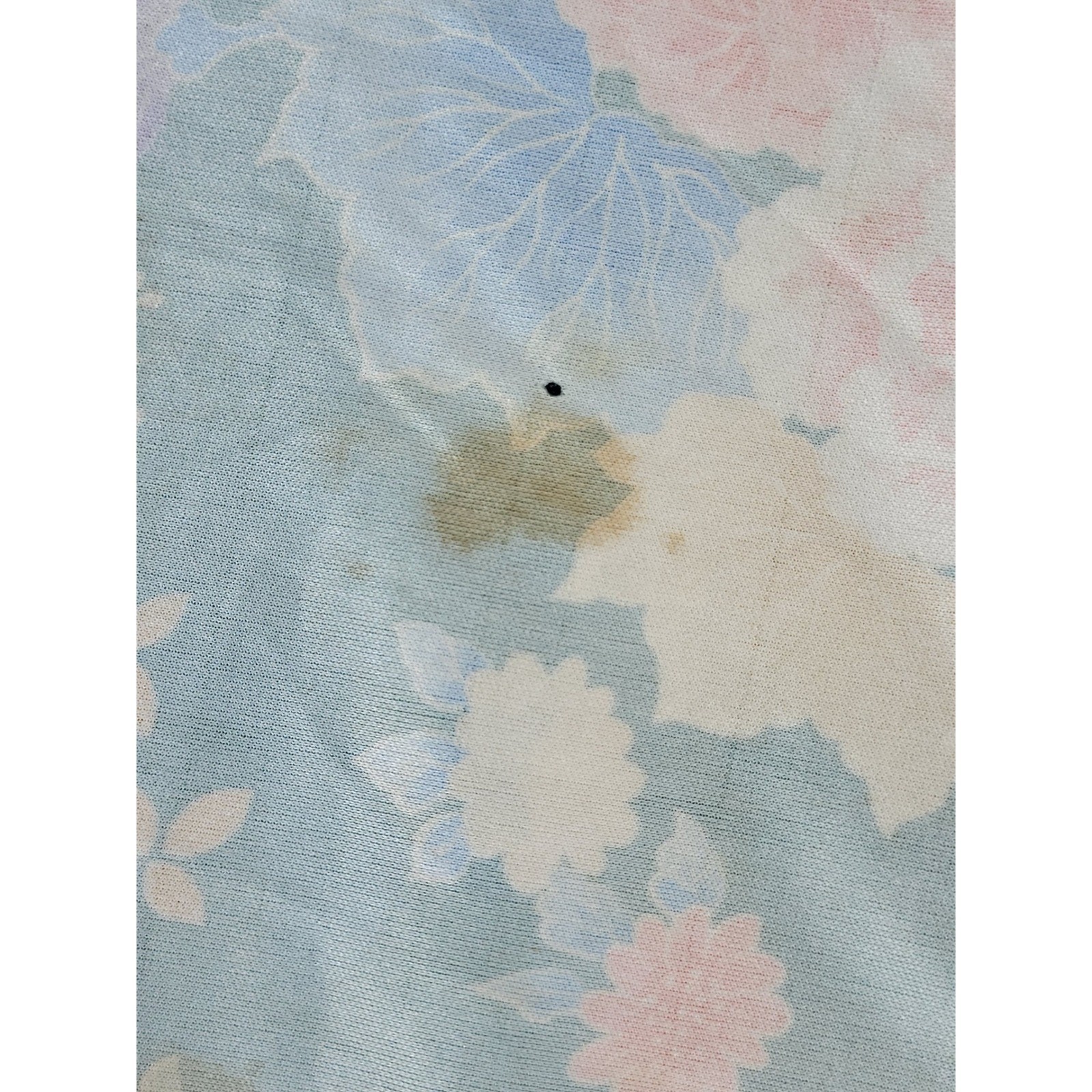 Vintage Floral Loungedress Nightgown Green Pink Blue One Size Fit All