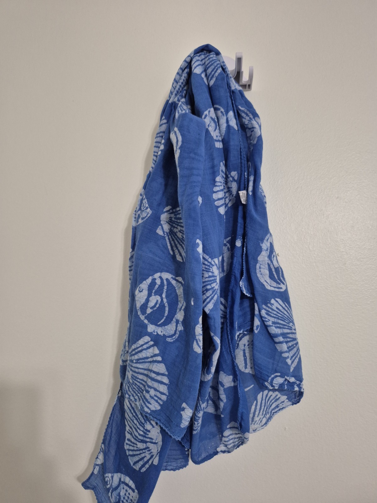 Vintage 90s Passports Pier 1 Imports Blue White Seashell Skirt Top Set – Small