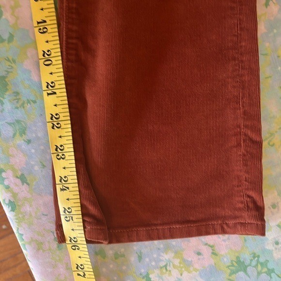 Veronica Beard | Carly Kick Flare Rust Brown Western Bootcut Corduroy Pant Sz 23