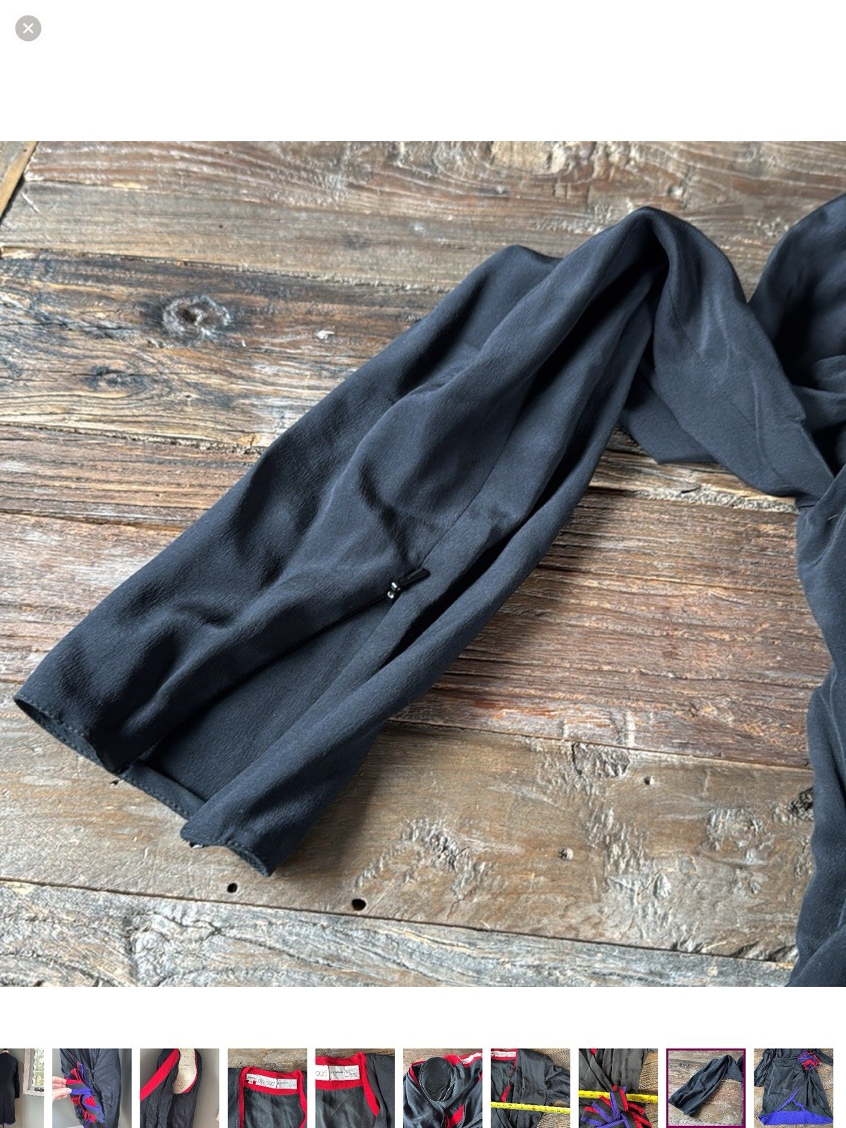 Vintage Pia Rucci Silk Wrap Dress