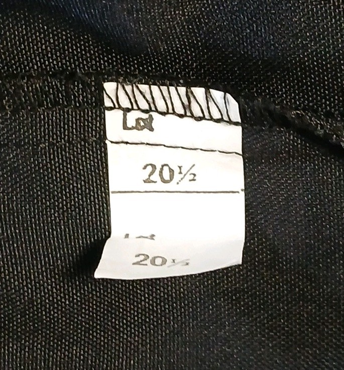In Cinq Size 20 1/2 Skirt Suit Solid Black Long Sleeves Elastic Waist