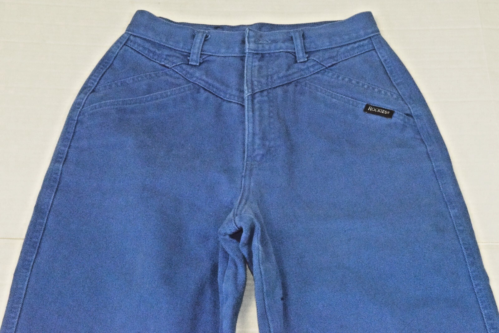 Vintage Jeans Rocky Mountain Rockies Size 26 x 34 90s Cobalt Blue Western Wear
