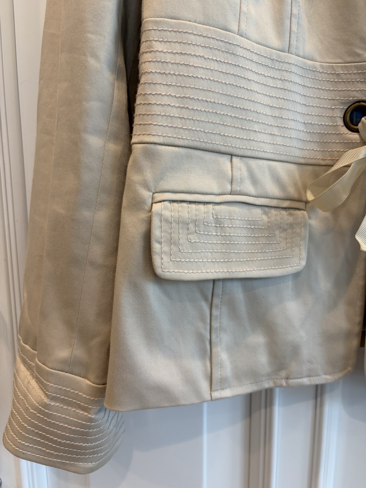 Vintage Willi Smith Lined Blazer Women “street Couture” Sz 8. Quilted Detailing