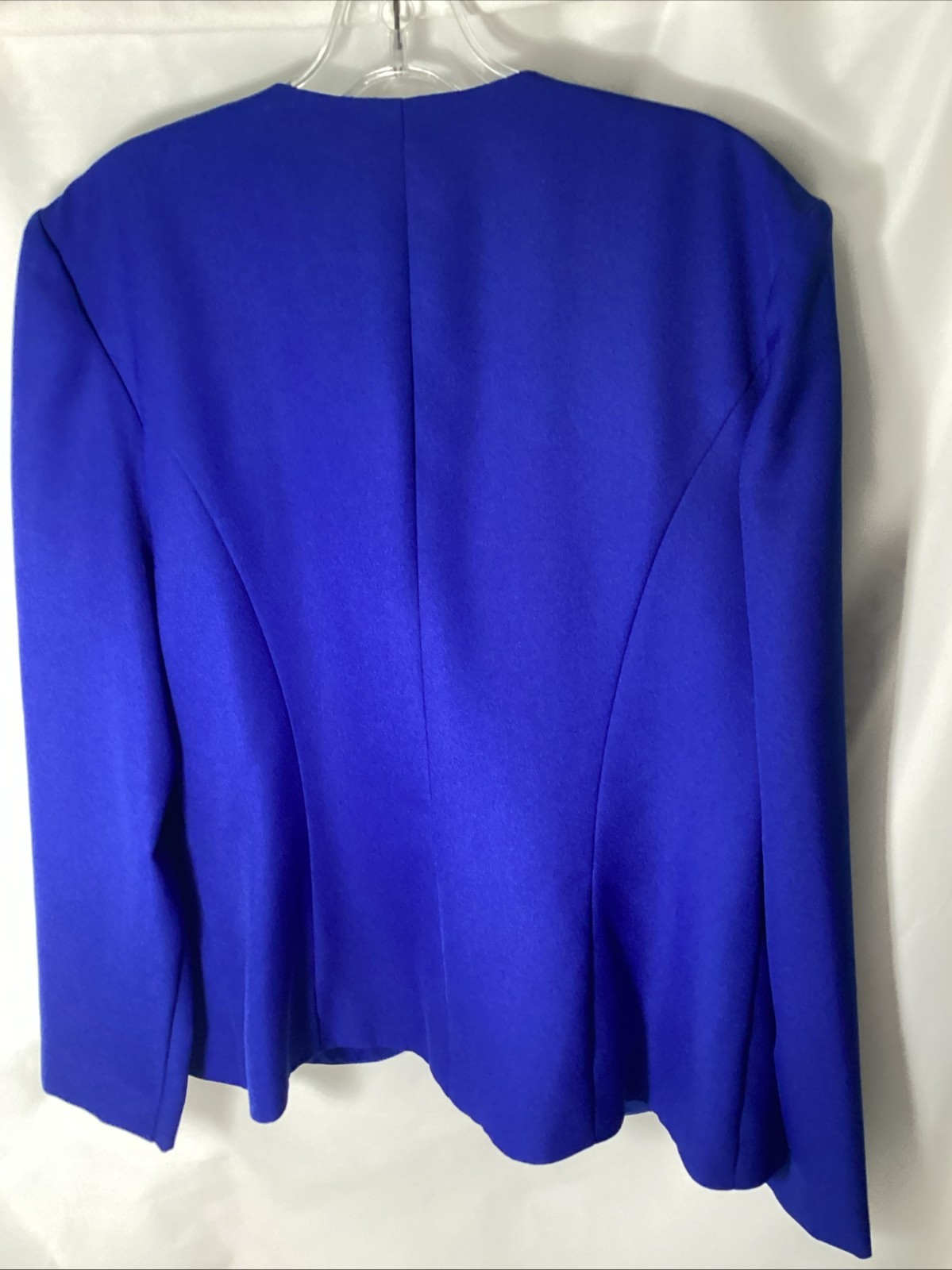 Vintage Nah Nah Collection Royal Blue Blazer Jacket 80s 90s Padded Shoulder