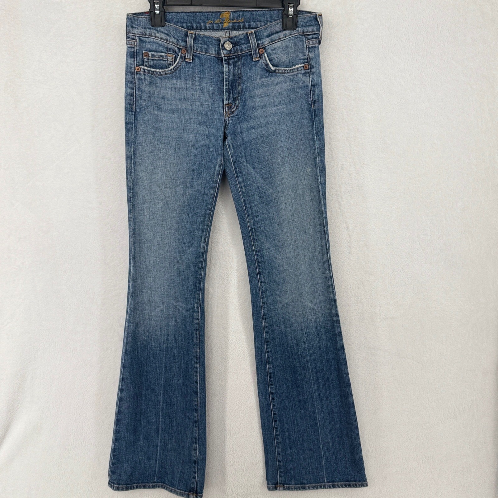 Vintage Y2K 7 For All Mankind Low Rise Boot Cut Flare Jeans Women’s 27 Retro
