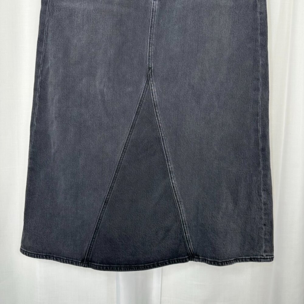 Joes Womens The Tulie Denim Midi Skirt Size 30 Black/Gray Cowgirl Western 90s