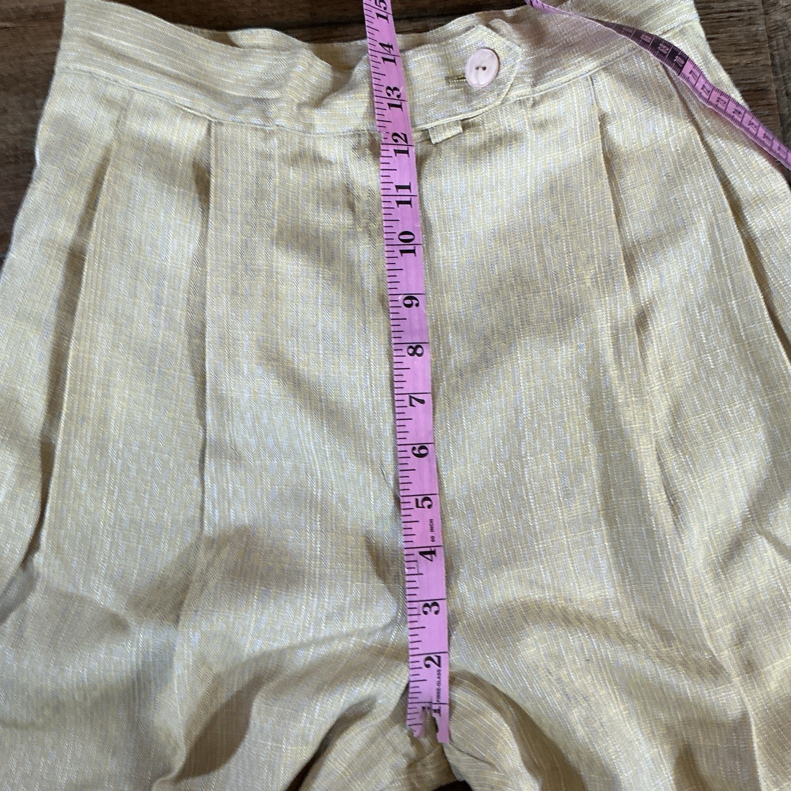 80s VTG Rialto California Rayon Silk Blend Pleated Tapered Pants Sz M USA #4002
