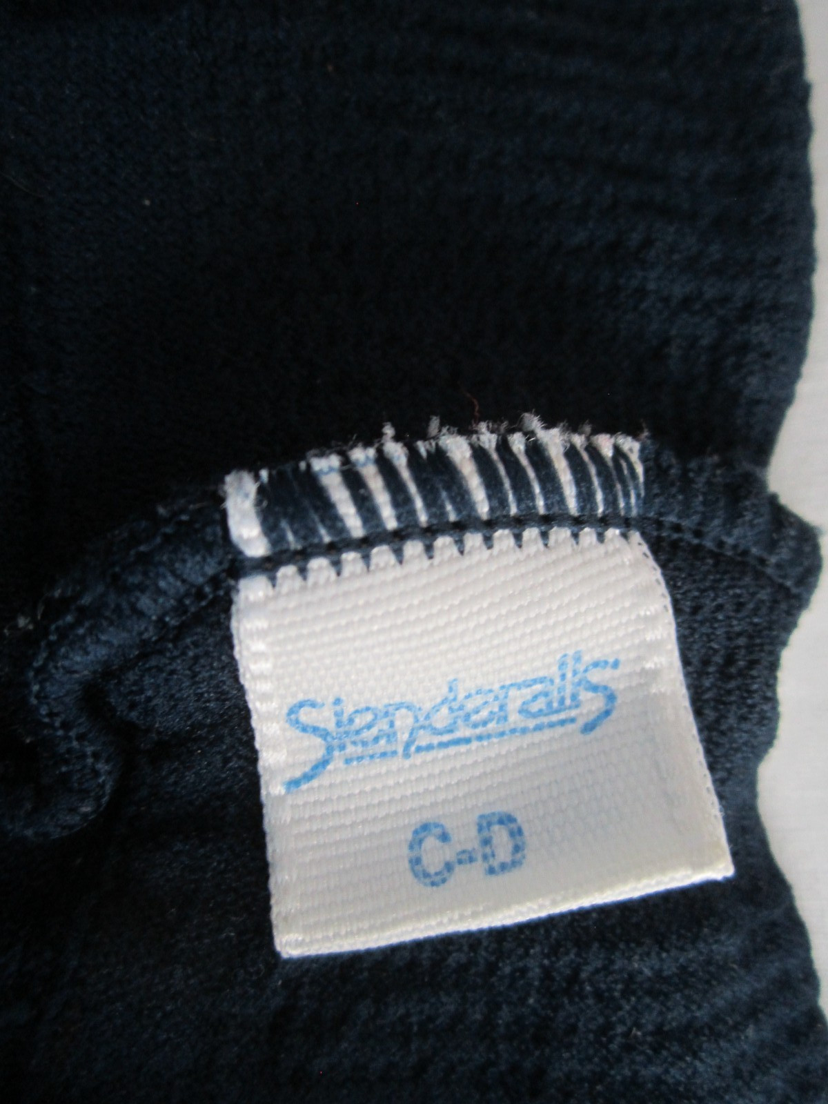 Vintage Hanes Slenderalls Pantyhose Sheer Silky Navy Nylon Stockings Size C-D