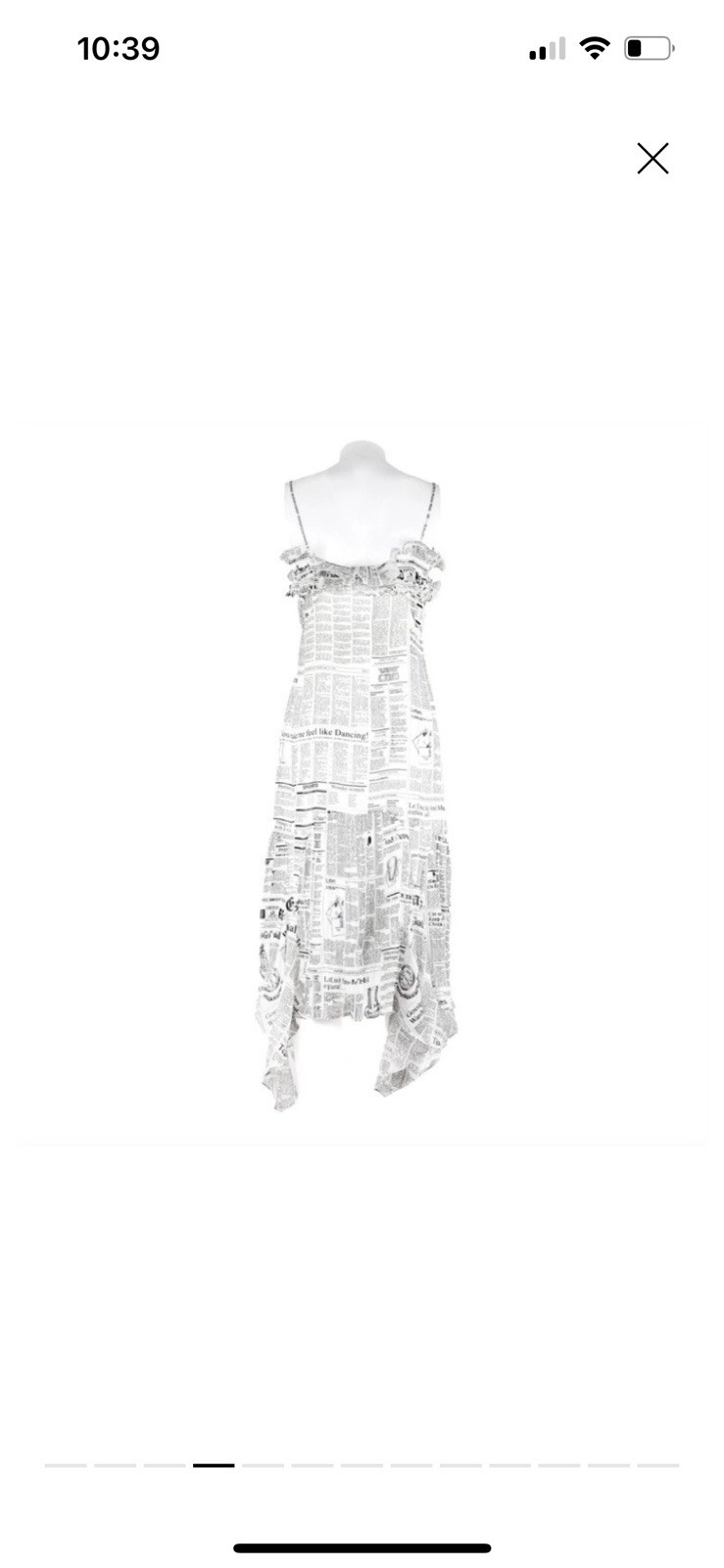 John Galliano Newspaper Dress