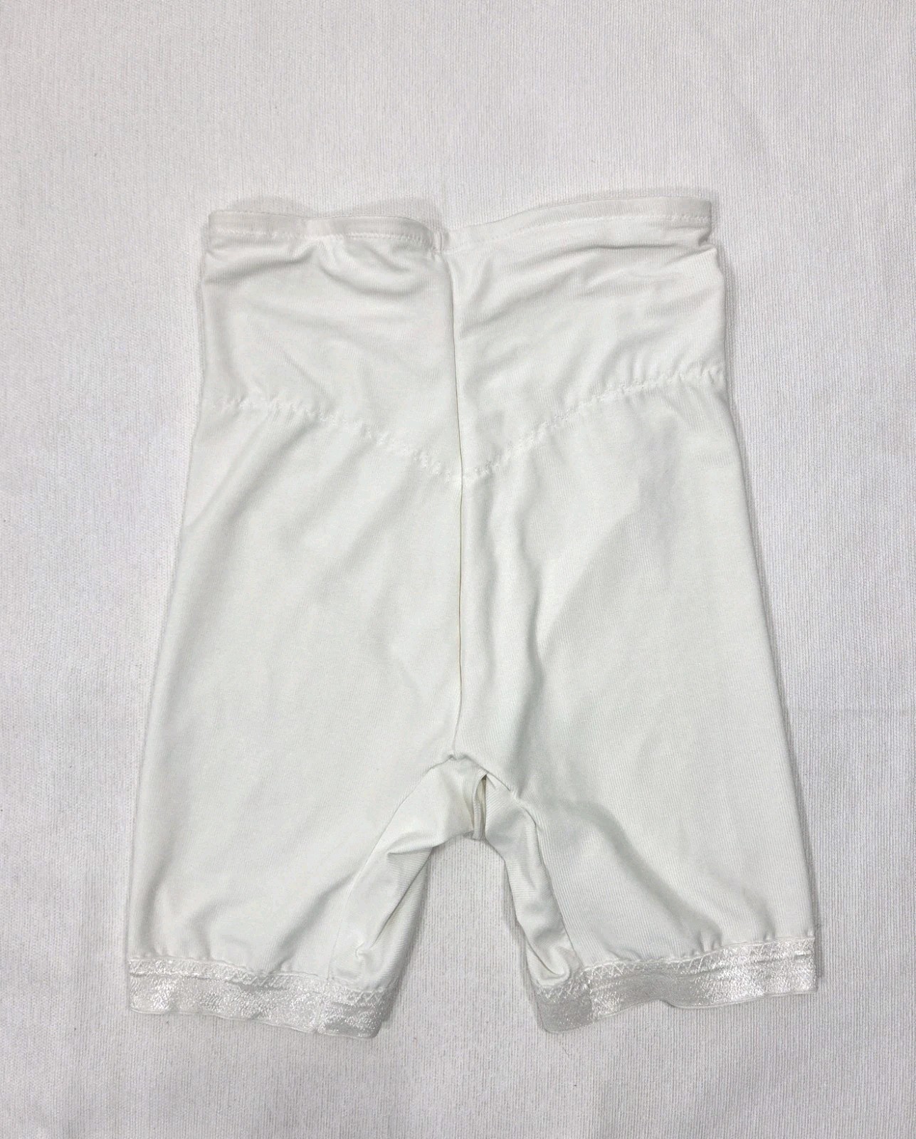 SMOOTHIE WAIST ELIMINATOR White Girdle style 4038 leg grip shapewear Large USA