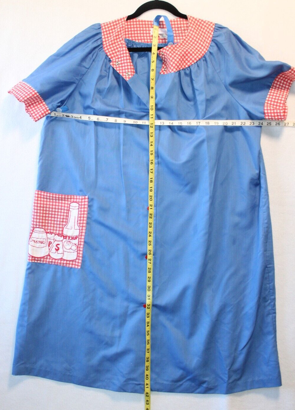 Lindsay Jordan House Dress Snaps Short Sleeves Granny Core 42