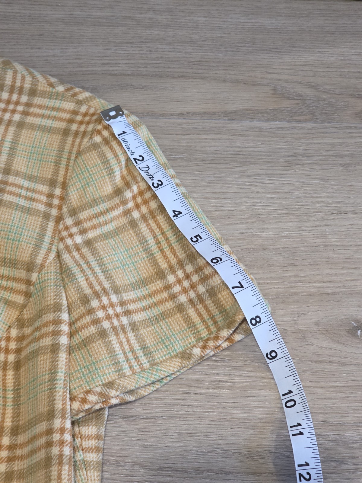 Vintage Pendleton Plaid Yellow Wool Shift Dress Vintage Size 16 Modern Size 8-10
