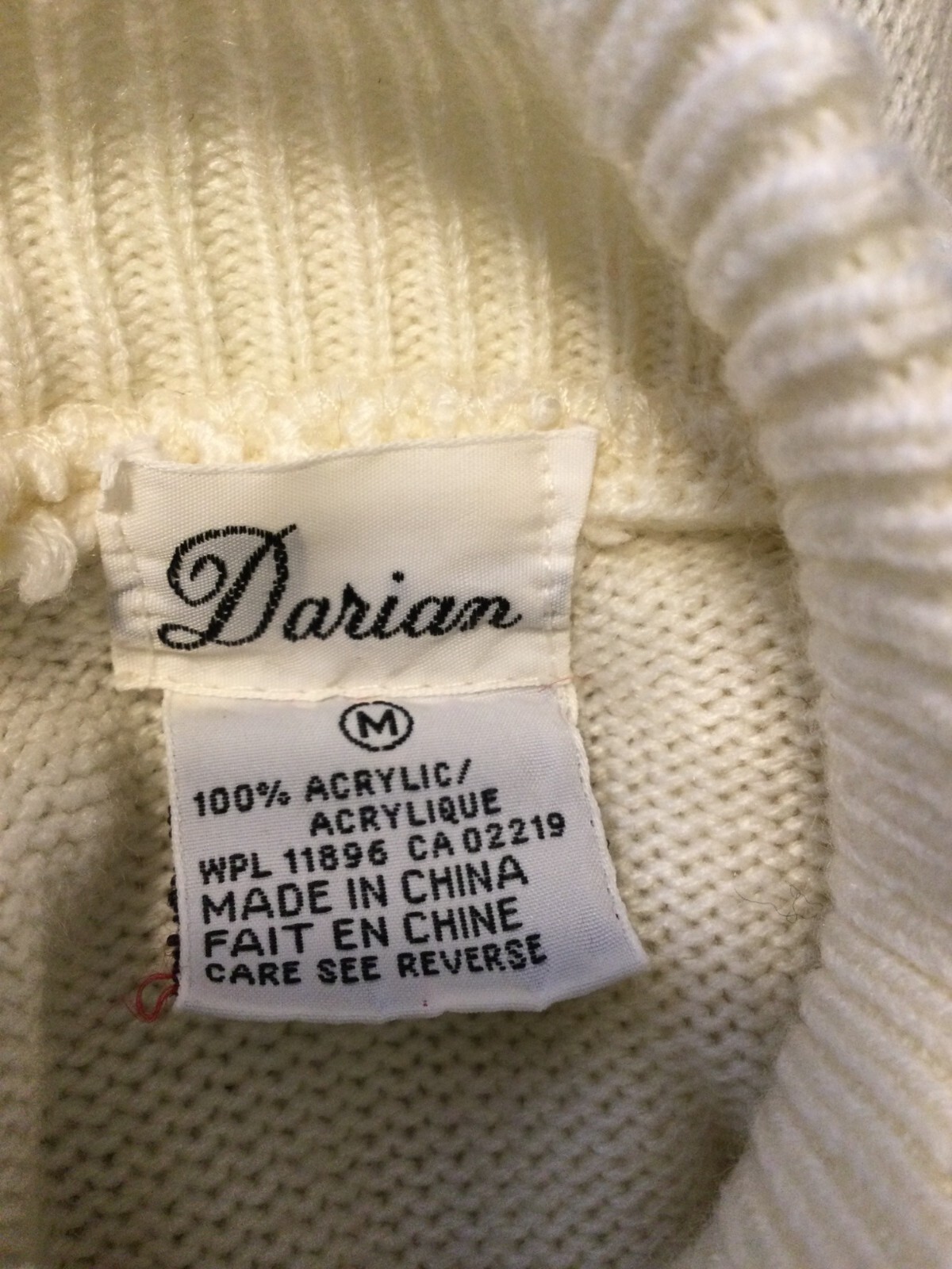 Vintage Darian Acrylic Knit Sweater Dress Crewel Embroidered Floral Slouch Midi