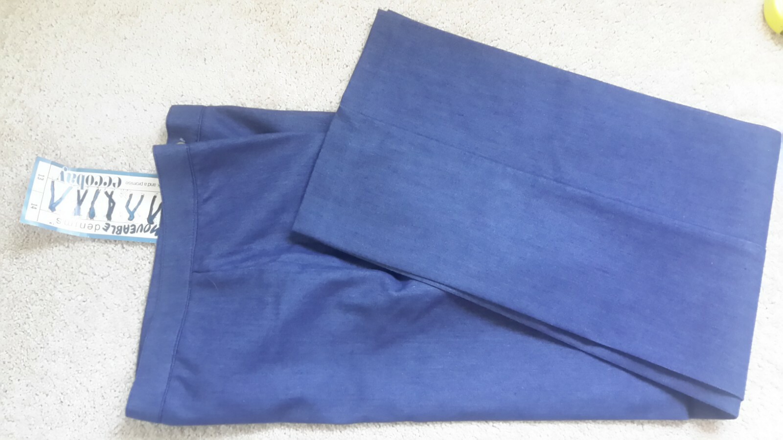 Vintage Ecco Bay Womens Size 13-14 1970s Blue Denim Jeans NWT