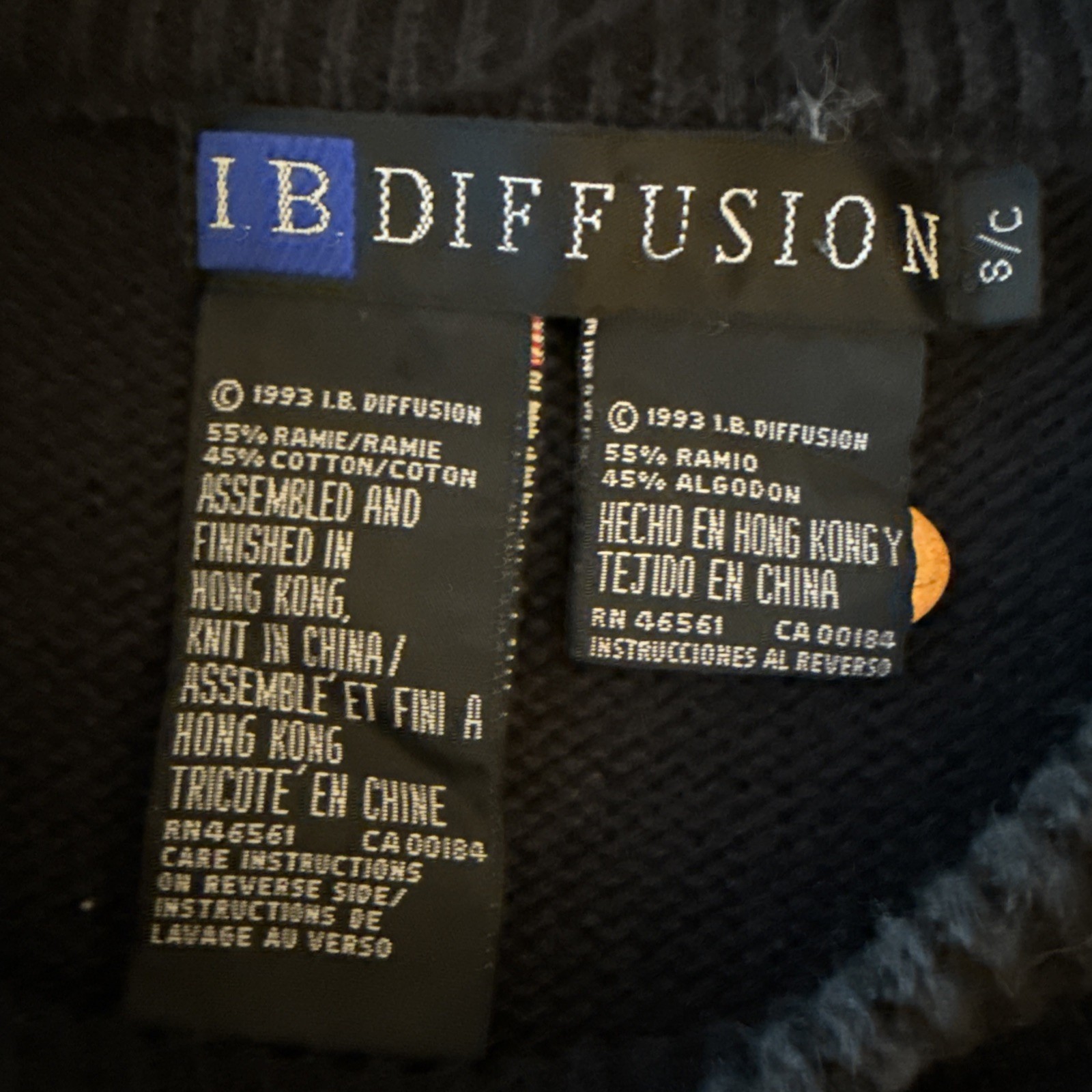 I.B. Diffusion Women’s Small Cardigan Sweater Lot of 2 Vintage 90s Black Brown