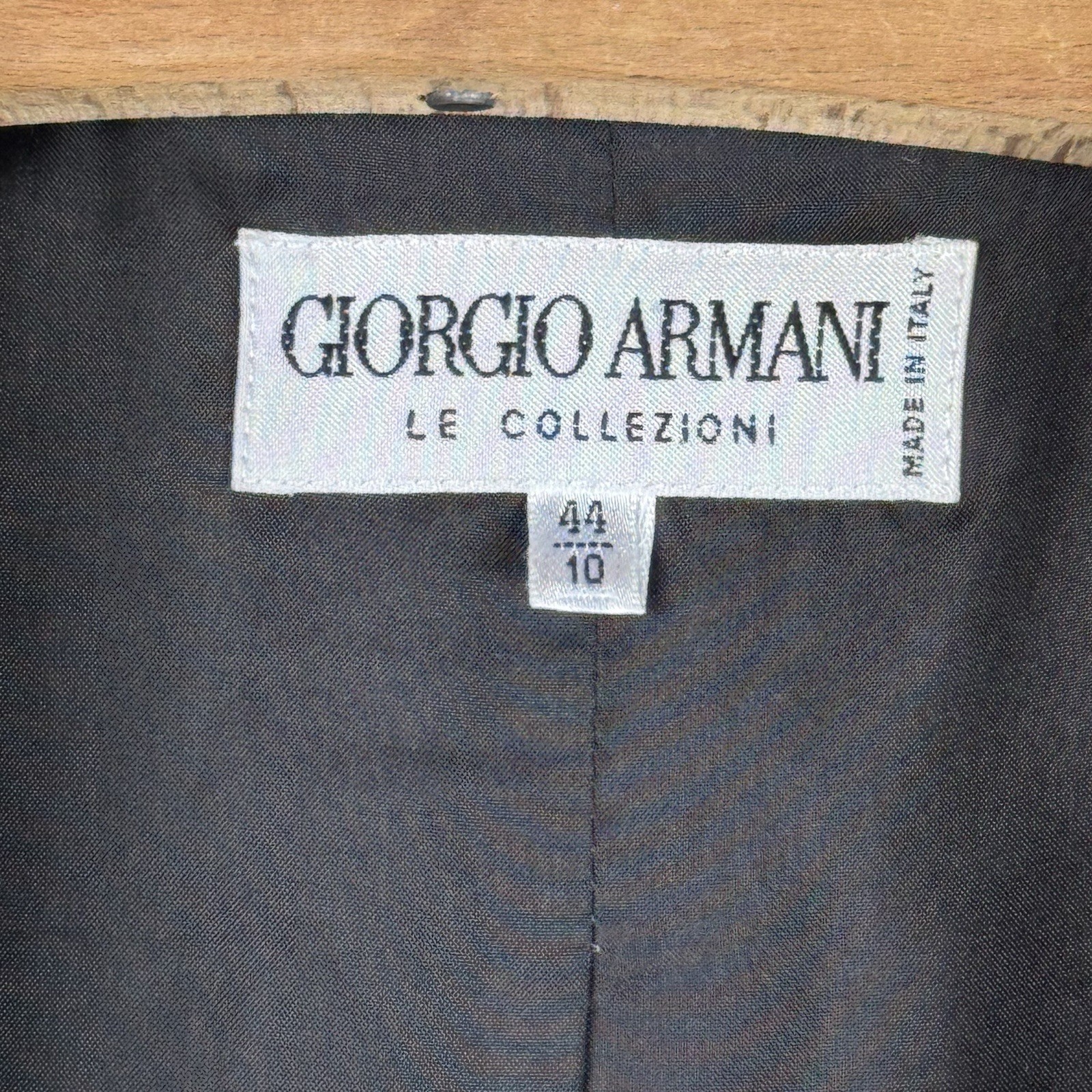 Vintage Giorgio Armani Le Collezioni Womens Double Breasted Blazer Size 10