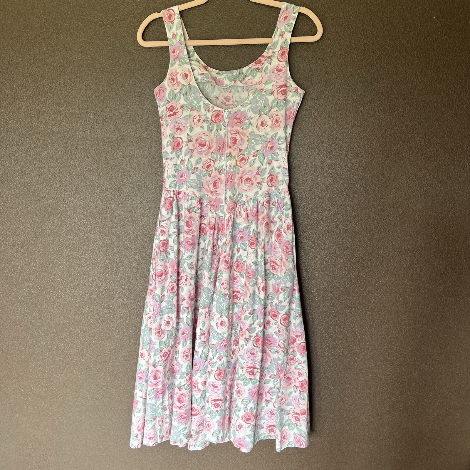 90s Joni Blair Floral Sundress Cottagecore Pastel Romantic