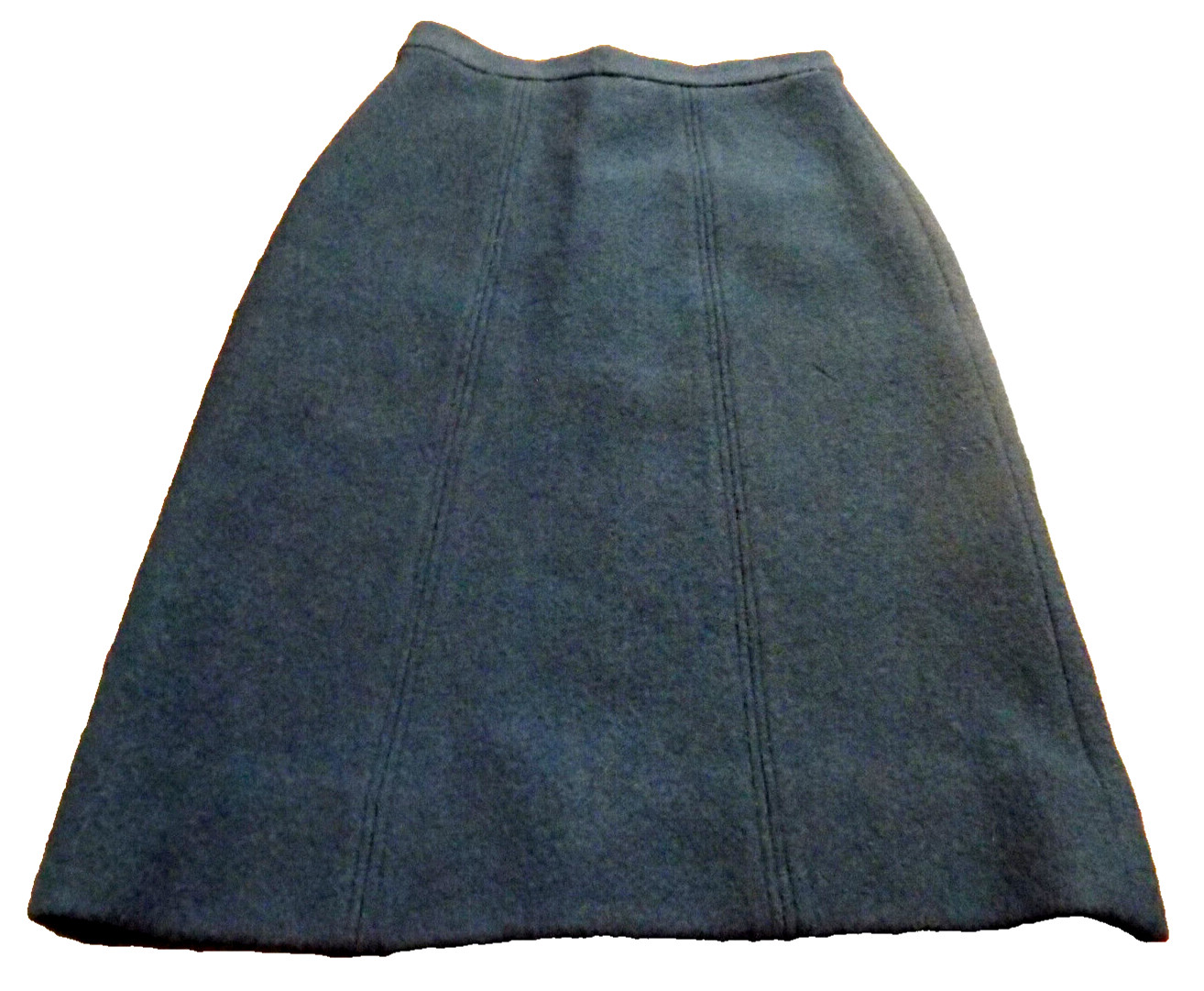 Vtg Boiled 100% New wool skirt Original Boos Austria lined midi navy blue 28″ W
