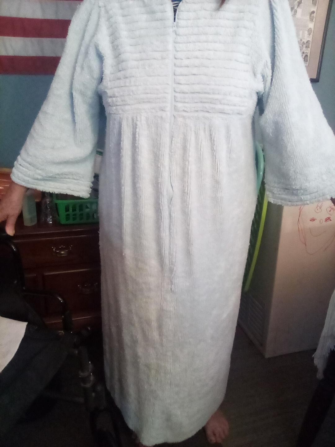 Herbcraft Blue Vintage Bathrobe, Nostalgic Mid 50’s size Medium in New condition