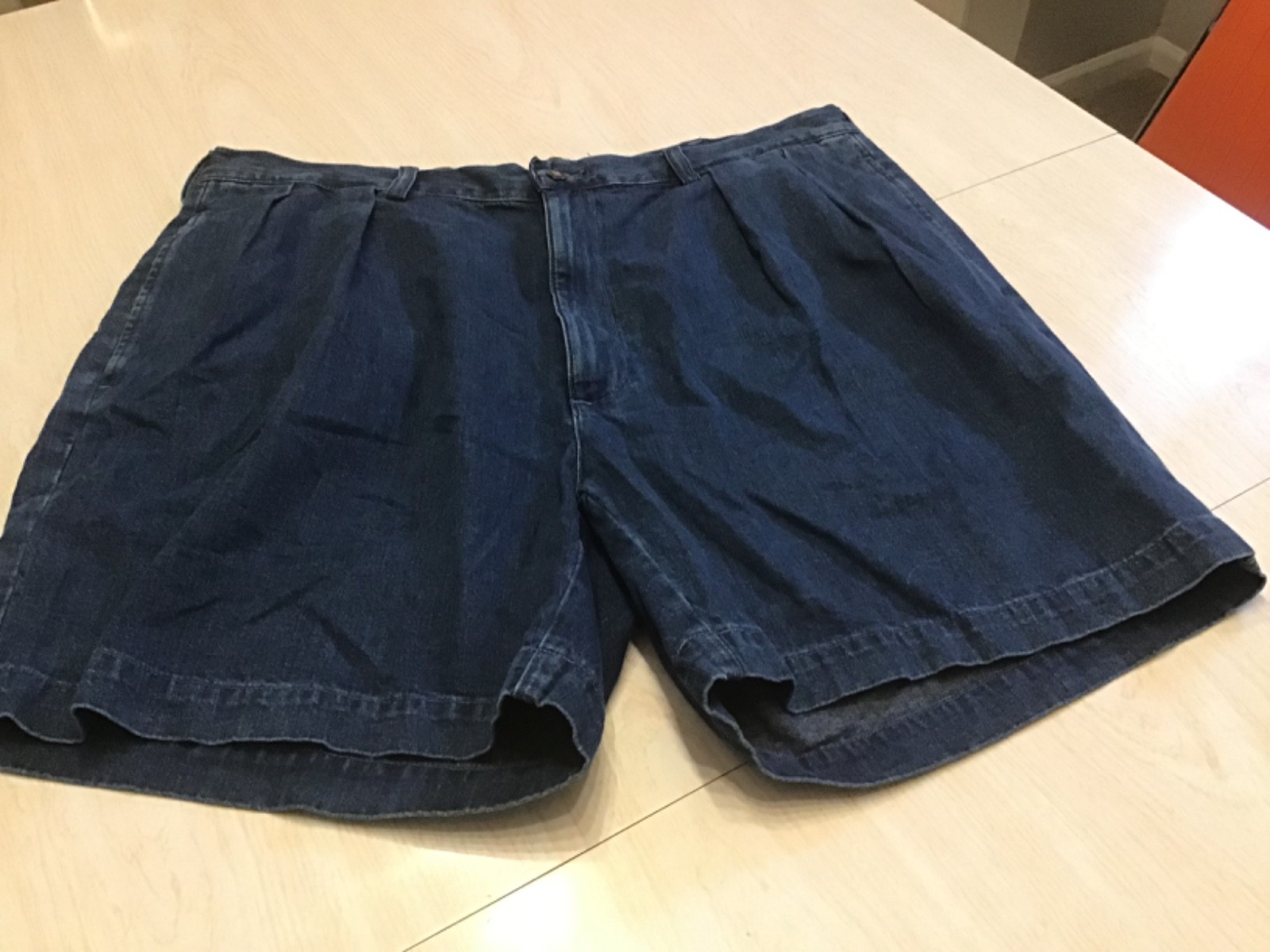 Vintage Polo Ralph Lauren Denim Shorts Womens Pleated NO SIZE TAG See Pictures