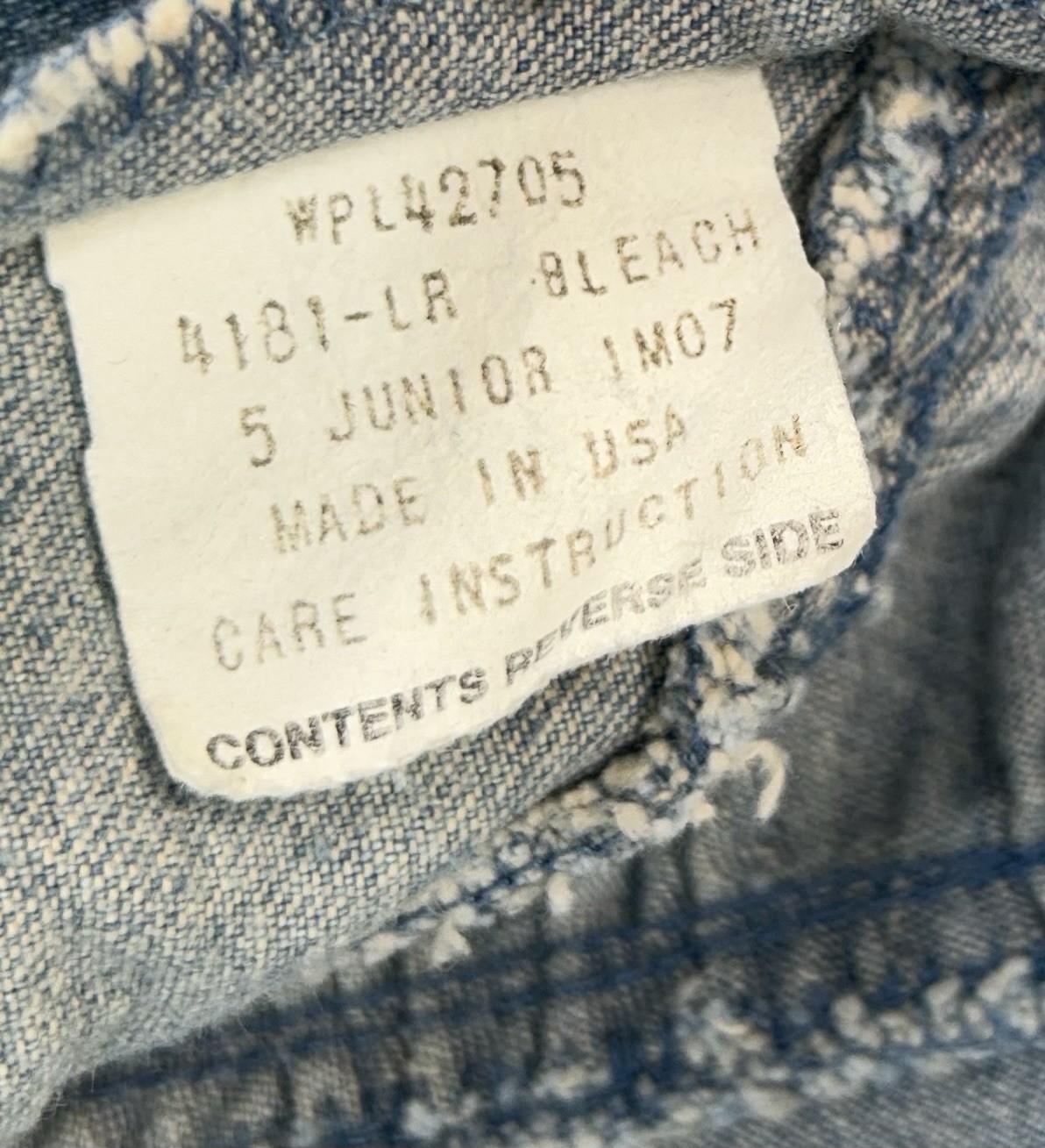 VTG Venezia Women’s Skirt Blue Jean Denim Long 100% Country Western Junior 5