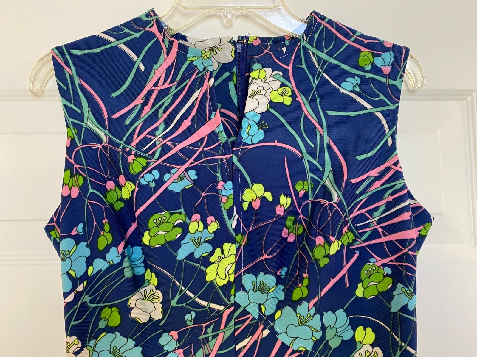 Vintage 70’s Floral Maxi Dress M Fit & Flare Great Colors Handmade