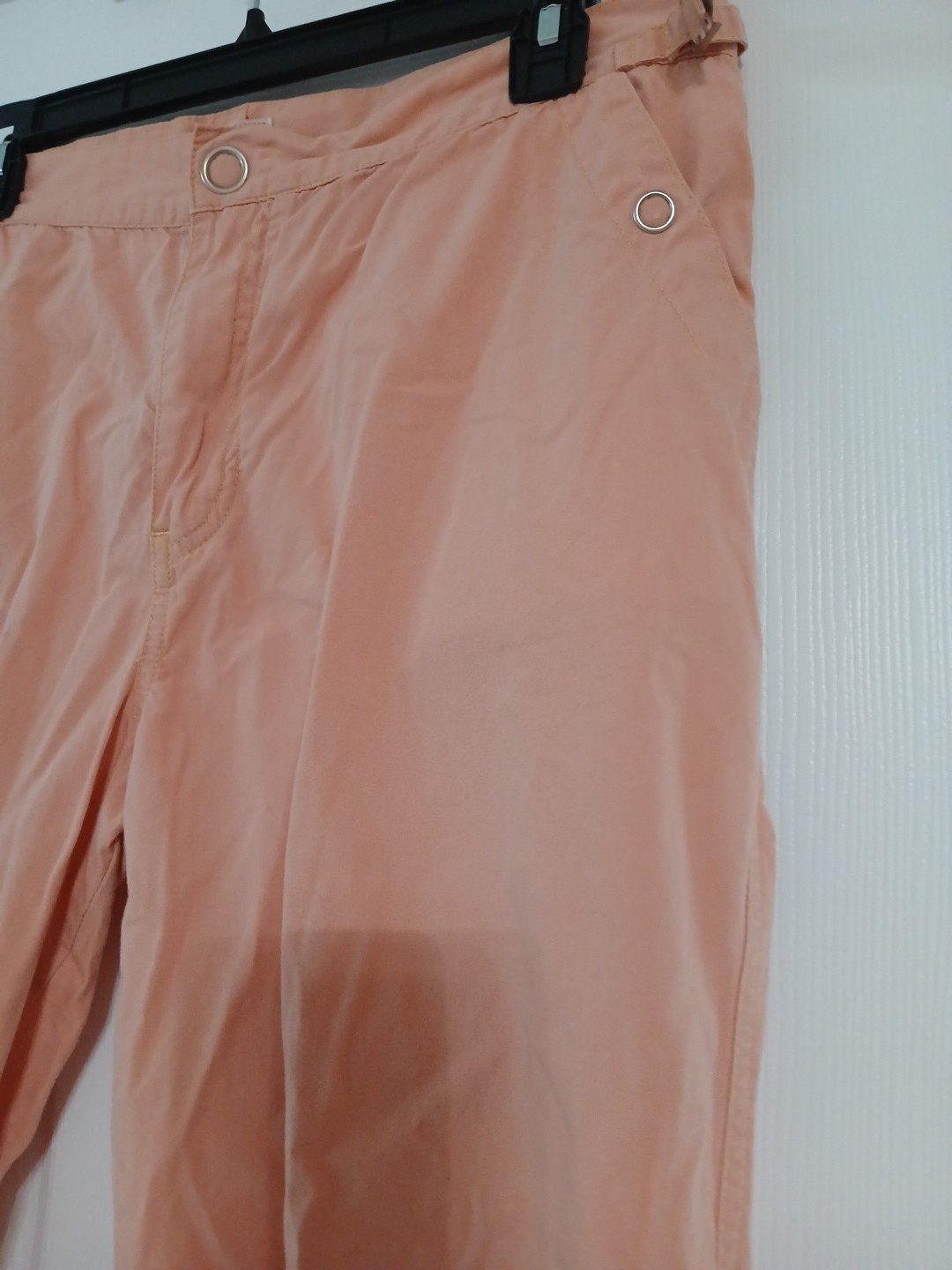 Zena Jeans Women’s Vintage Size 12 100% Cotton Peach Colored Cropped Pants With