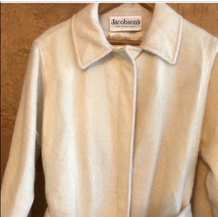 Jacobson By Denise Coat Mohair/Wool Long Vintage Size L Mid-calf Bust 47”