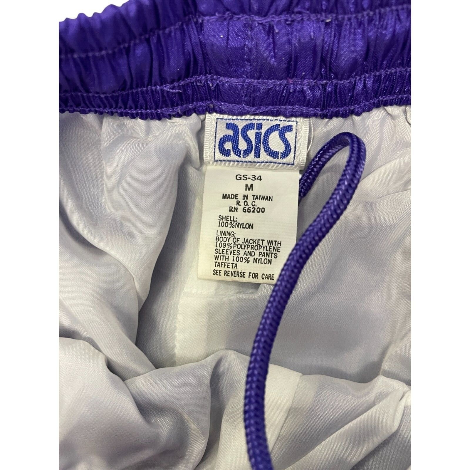 Vtg Colorblock Windbreaker Tracksuit Teal Yellow Med Asics Women’s Jacket Pants