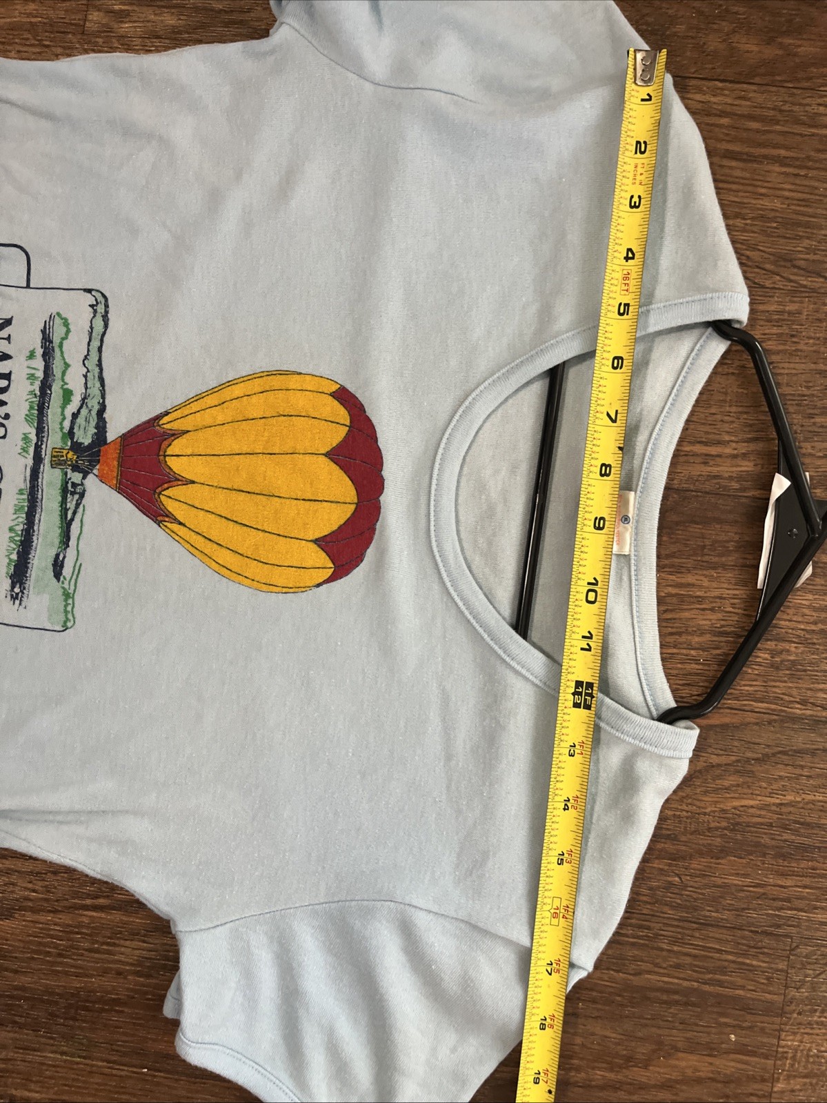 Vintage Napa’s Great Balloon Escape T-Shirt Fun-Tees USA XL 70s 80s