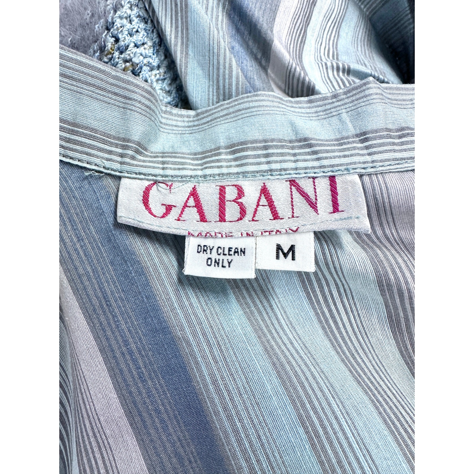 VTG 1980s Gabani Knit Two-Piece Set Puff Sleeve Crop Top & Full Skirt S/M