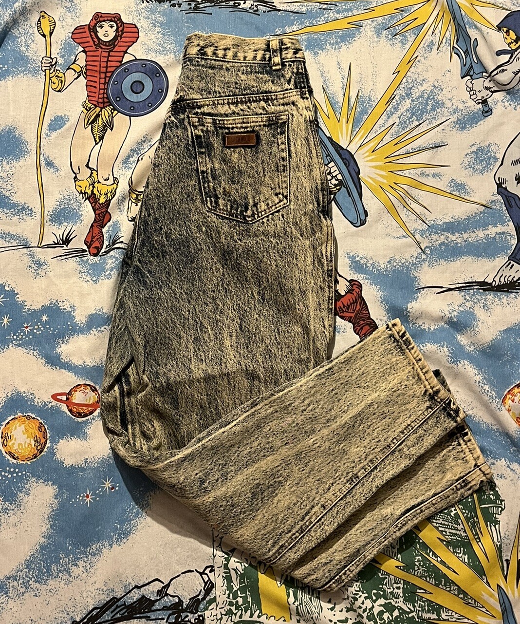 Womens Vintage 80’s 90’s Gitano Black Denim Acid Wash Jeans Sz 12 High Waist EUC