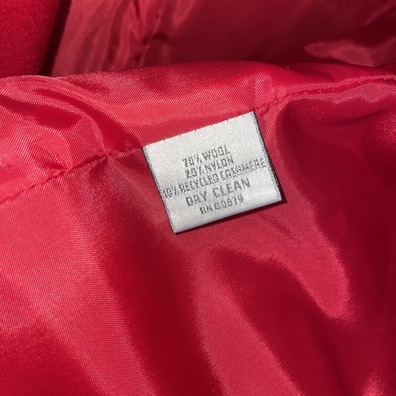 Harve Bernard By Bernard Holtzman Ladies 14 Wool Nylon Cashmere Blazer Red
