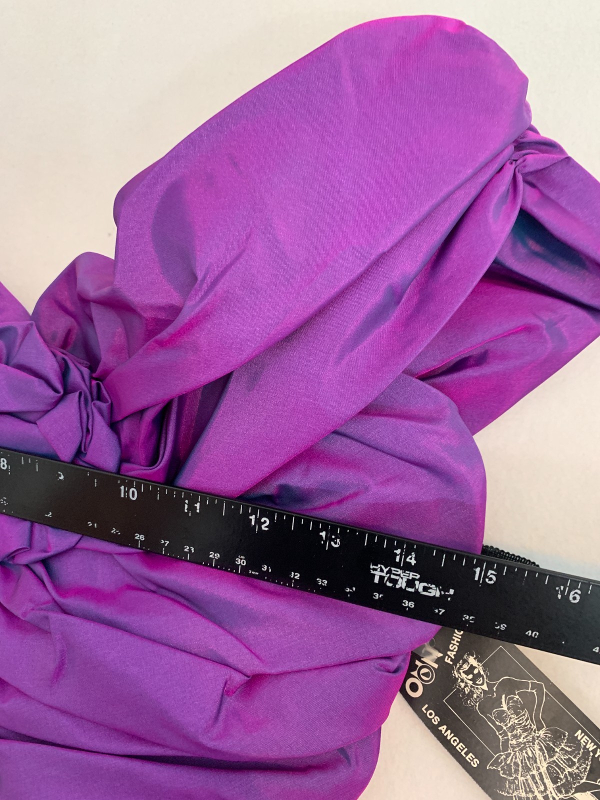 1980s Prom Dress Vintage Size 5 Purple Iridescent Princess Glam Party Deadstock