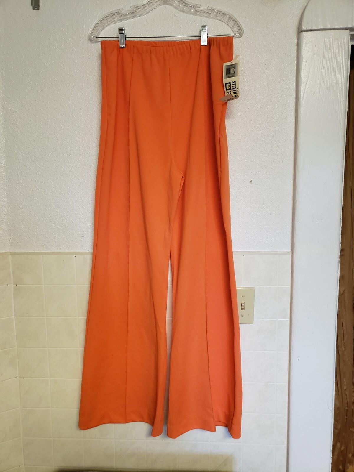 Women’s 70’s High Waisted Pant Knit 35X33 Steven Wayne Deadstock W/ Tag Flare