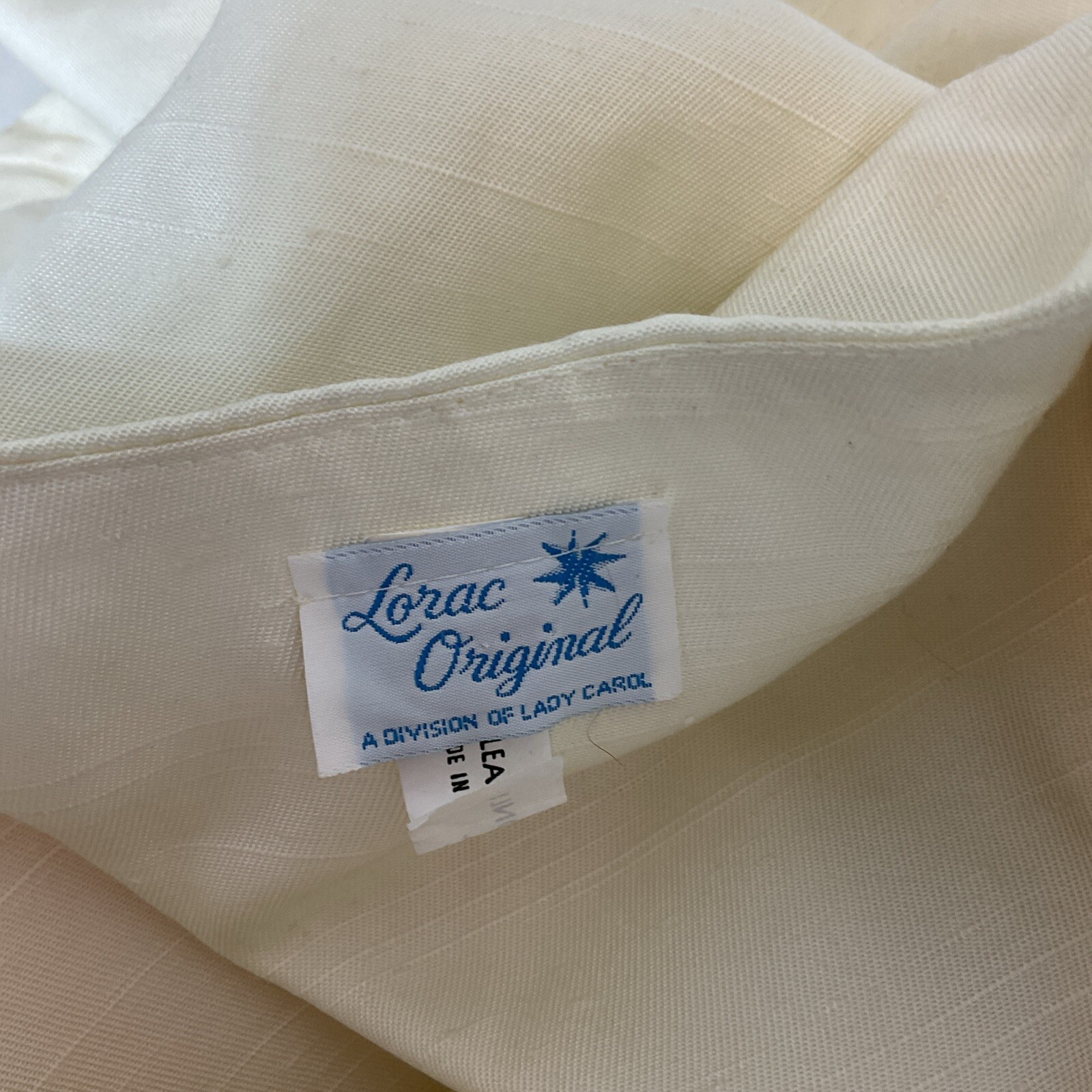 LORAC ORIGINAL Vintage Skirt Suit NWT Linen Like Puffy Shoulder Sleeve UNIONMADE