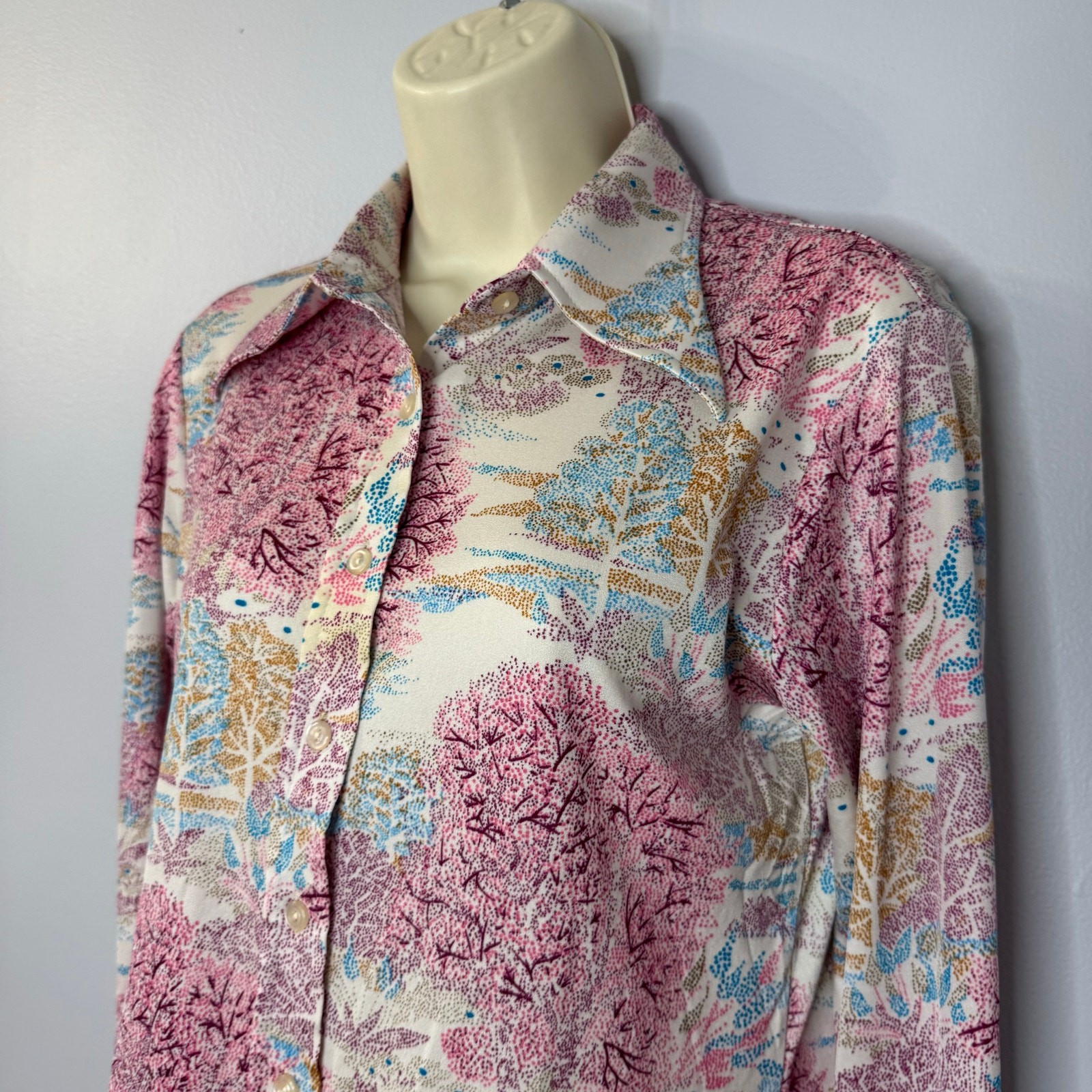 Helen Sue Vintage 80’s Button Down Pointed Collar Women’s L