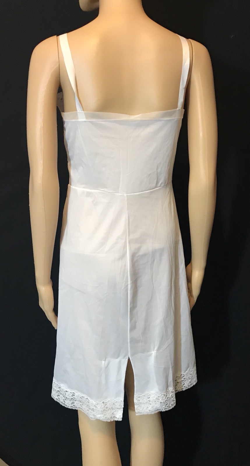 Vintage Natur-elle White Shadow proof Full Slip Sz 34 Retro