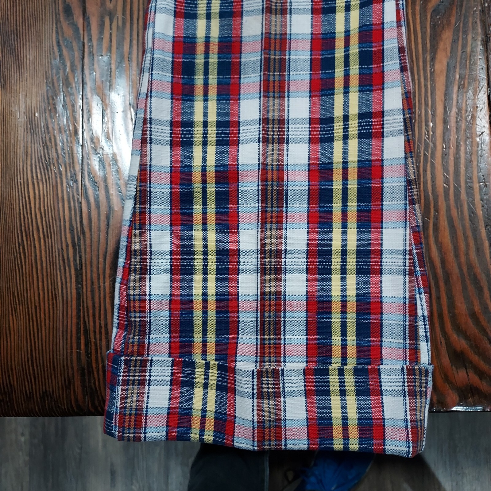 VTG 70’s Levi’s Boys Sta-Prest Plaid Flare Slacks Reg 12 Made in USA