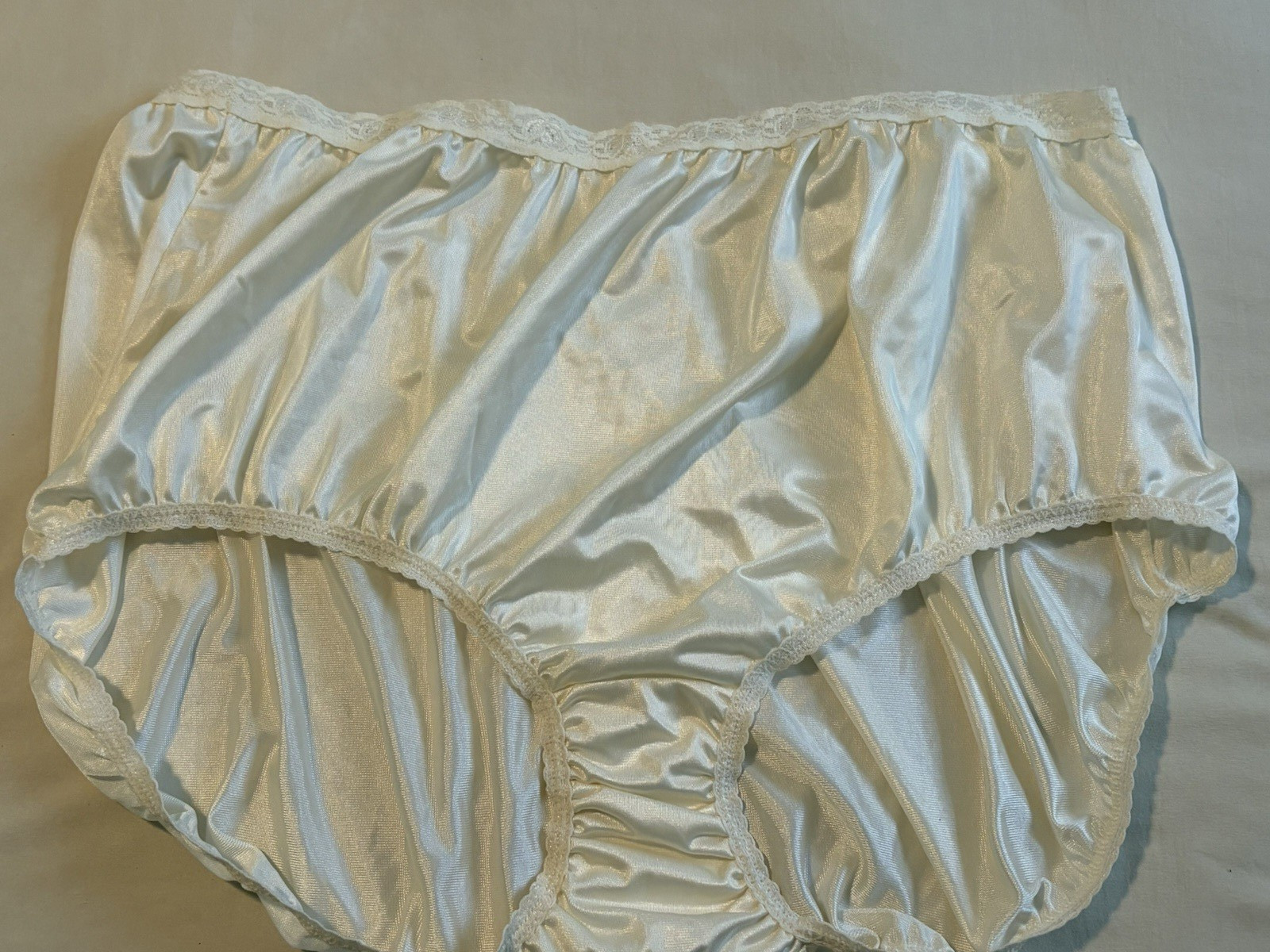 Lot of 4 Vtg Nylon Brief Panties Just My Size 13 3XL High Waist Granny 2nd Skin