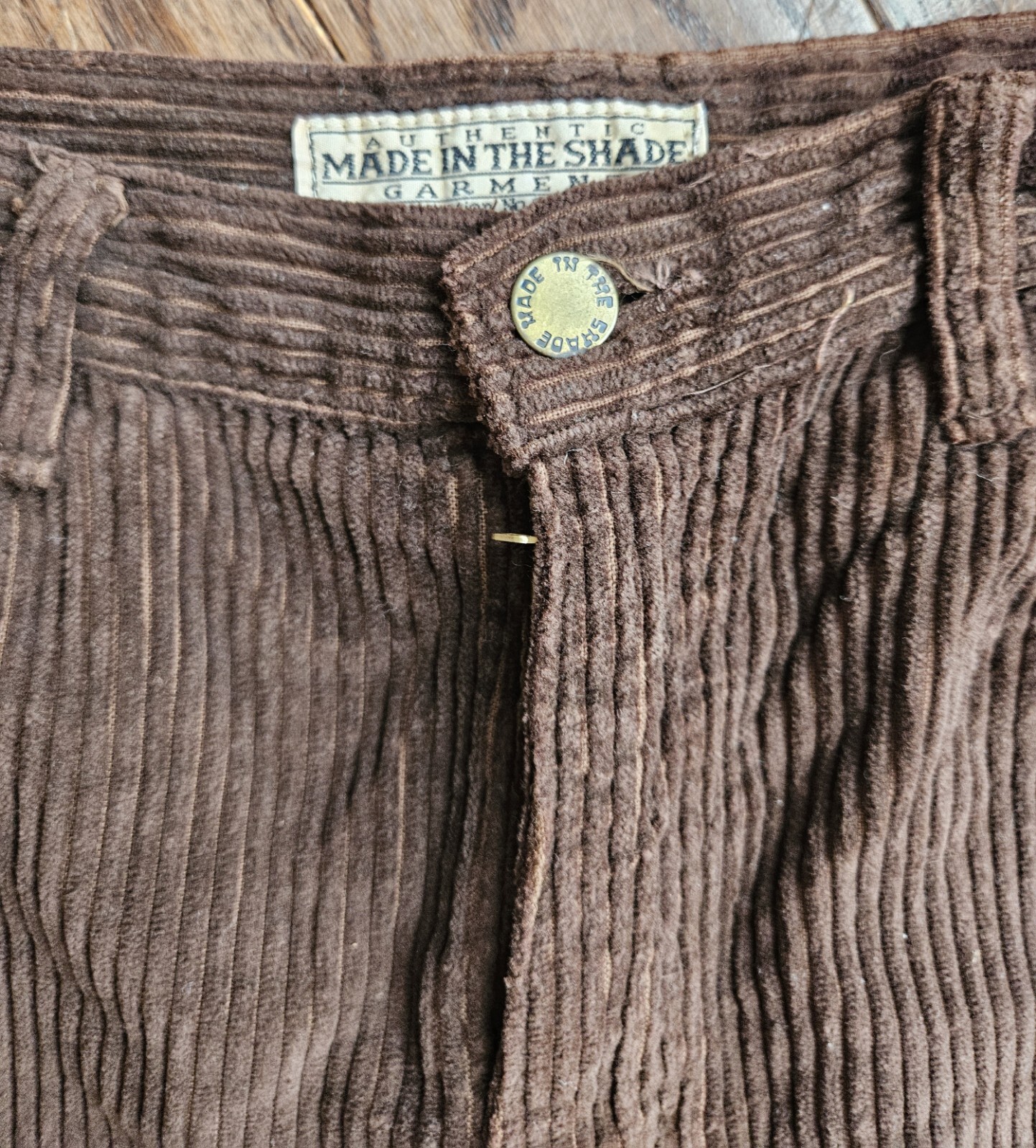 Vintage 70’s 80’s 90’s Made In The Shade Brown Corduroy Pants Womans Size 11