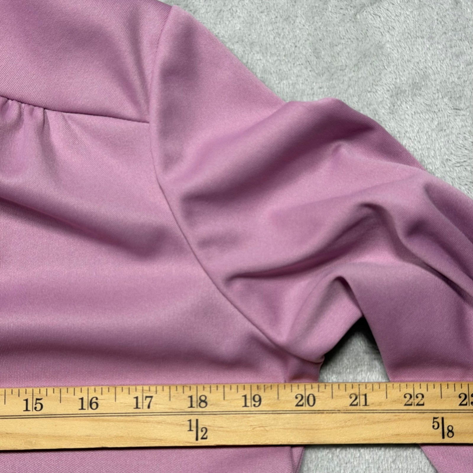 Vintage 70s Ruffle Neck Blouse Bundle L Large Mauve Teal Burgundy Lavender Tops