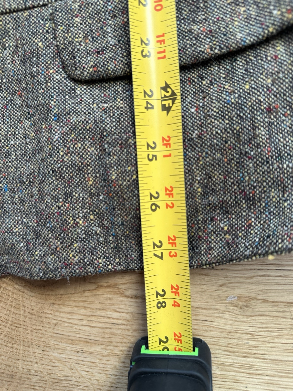 Barry Bricken Wool Silk mix Tweed Equestrian Blazer Vest Size 10 VTG