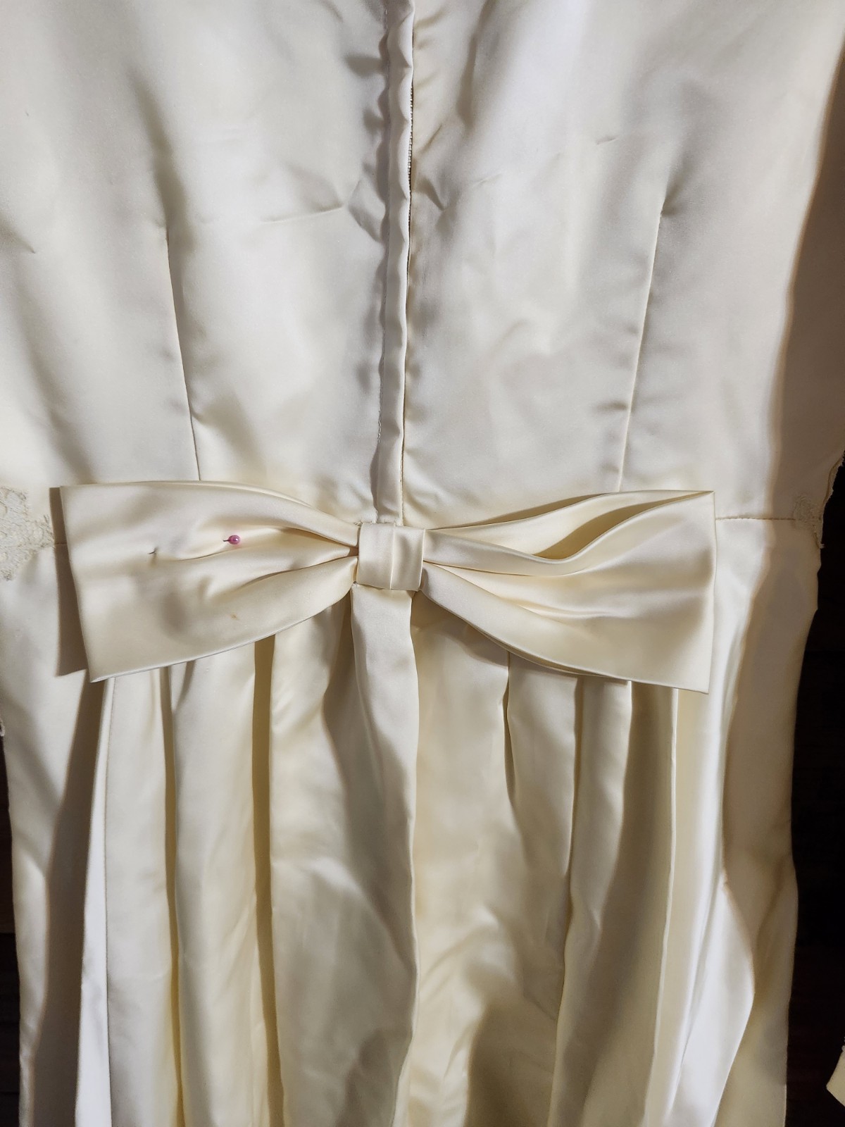 Neusteters Vintage Long Ball Dress. Hand Stitched Pearl And Lace Details. Size S