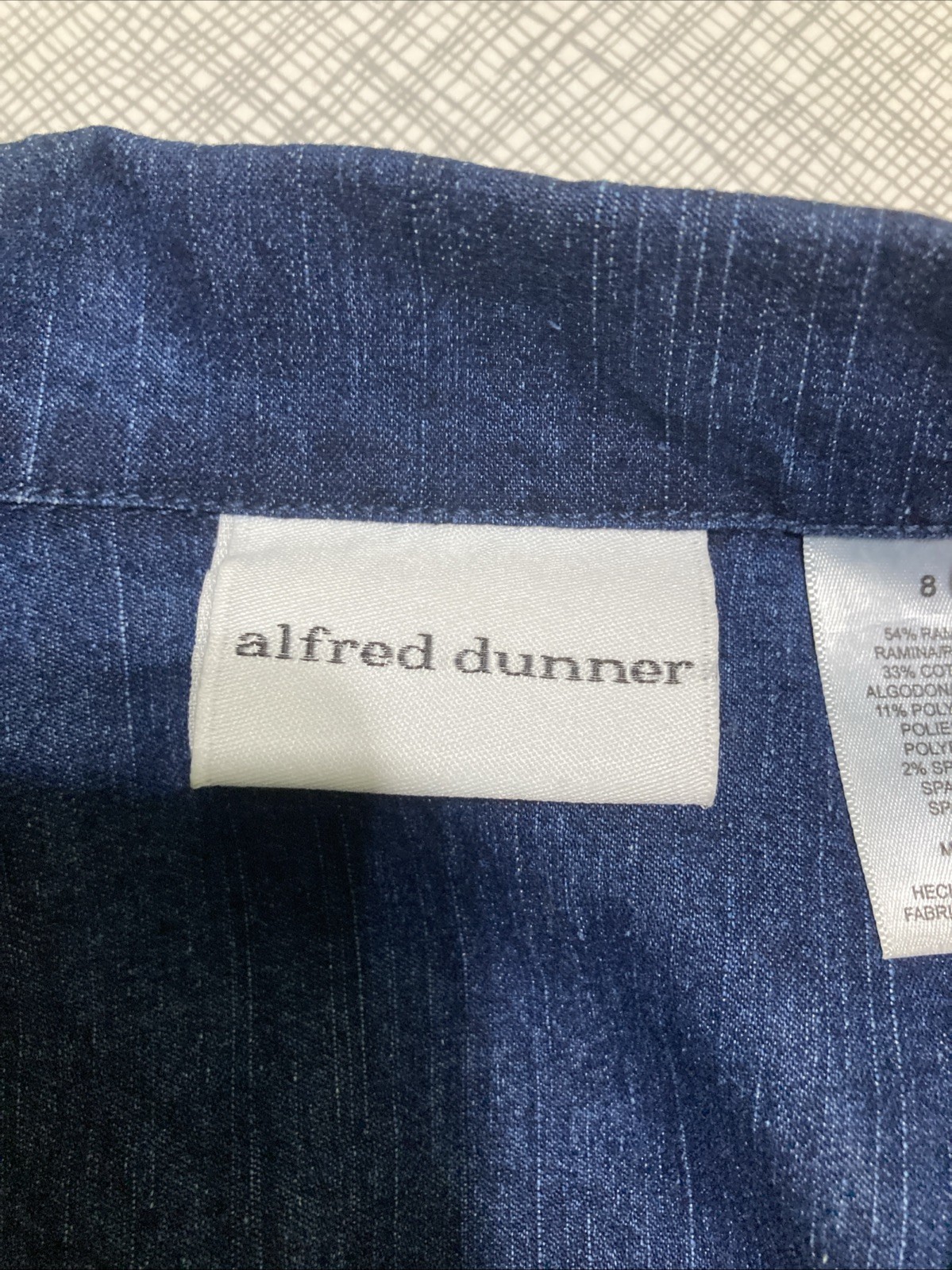Vtg 90s Y2K Alfred Dunner Embroidered Denim Vest Granny Cottagecore Floral Sz 8